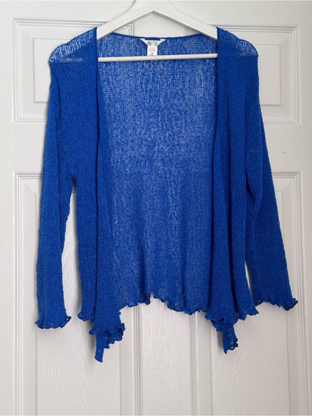 Kaktus Royal Blue Open-Front Women's Cardigan